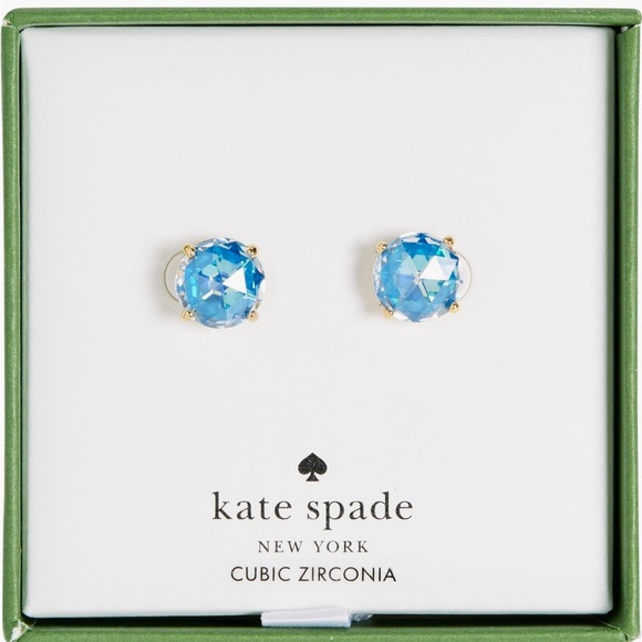 NWT Kate Spade New York Round CZ Studs - Picture 2 of 5